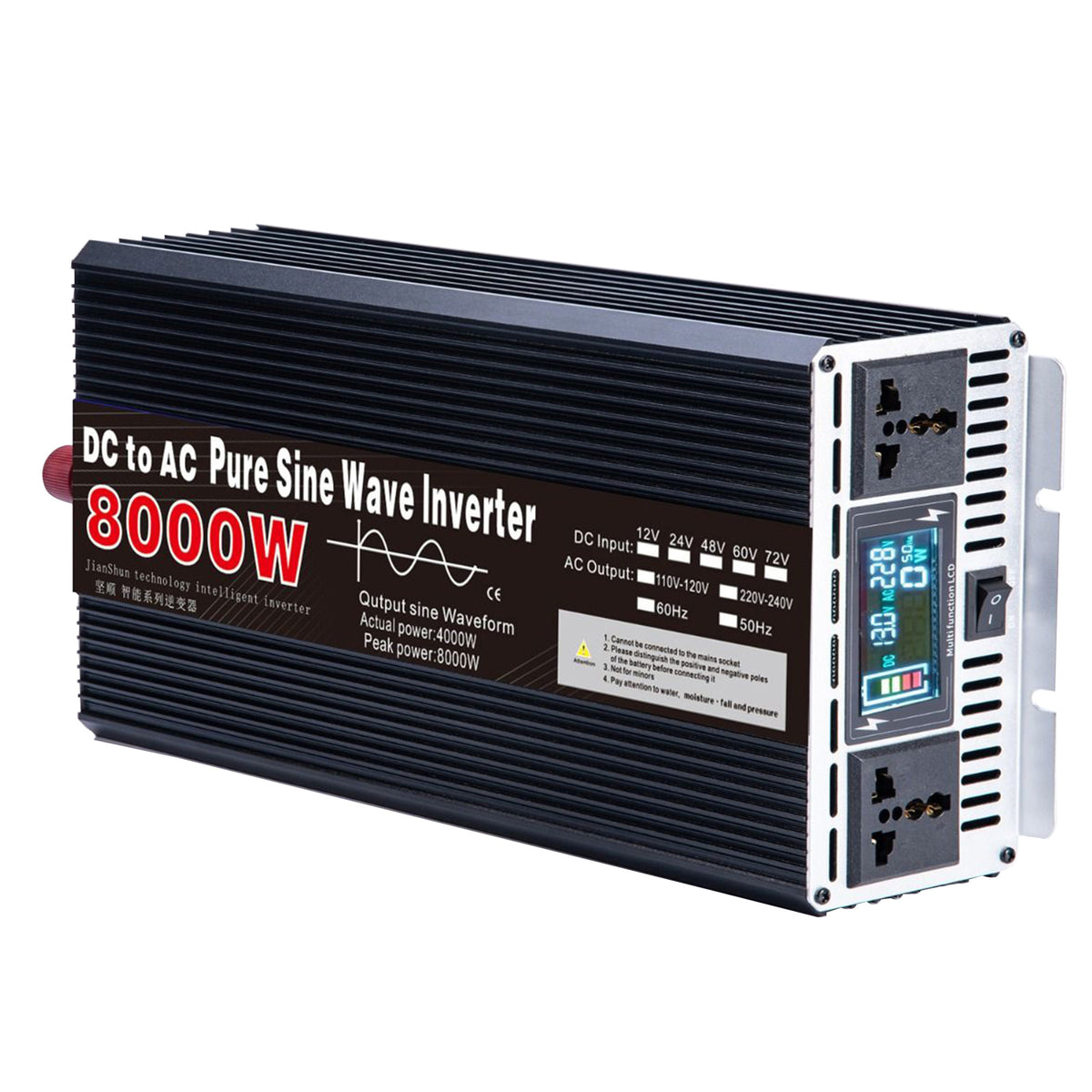 Potenza portatile 3000W 4000W 5000W 6000W 8000W Pure Sine Wave Inverte –  Smart LifePO4 Batterie & Heimspeicherung von Energie & Intelligentes  Ladegerät