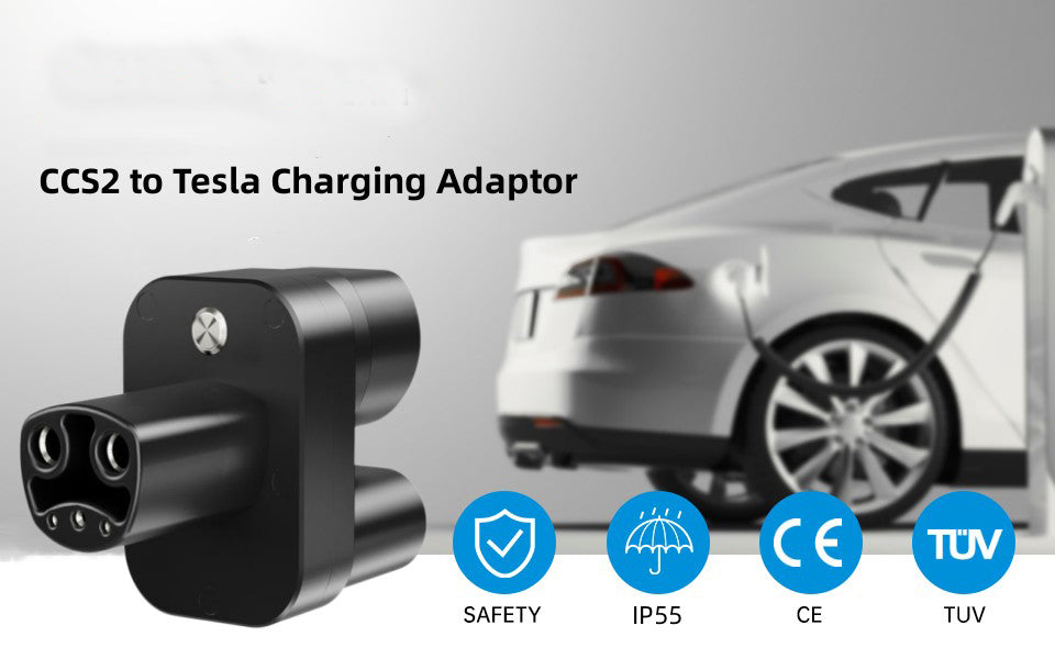 CCS2 til Tesla-adapter til EV-oplader, 400A CCS2 Combo Tesla-konverter