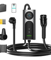 NOEIFEVO CY01 Type 2 Ladekabel Schuko 220V, 3,7kW Mobil Wallbox med APP, 6-16A 1-faset Ladekabel til Alle Elbiler (IEC 62196-2) & PHEVS