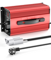 NOEIFEVO 67.2V 25A Lithium-batterioplader til 59.2V (60V) 16S Lithium-Li-ion-Lipo-batteri, LCD-display, justerbar strøm, oplader til el-cykel, scooter, elektrisk motorcykel