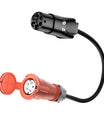 Plugue tipo 2 para tomada CEE16A, adaptador para carregador EV de 11KW para extrair energia da estação de carregamento