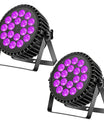 4 Stück LED-Partylicht, 200W 4-in-1 RGBW DMX-Bühnen-Flachstrahler, Effektlicht für DJ, Disco, Party, Urlaub, Bar, Hochzeit und Shows