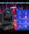 120W Gobo Moving-Head-Leuchte, 3-fach-Prisma-Bühnenlicht mit RGBW, DMX-gesteuert, LED-Strahler für KTV, DJ, Disco, Shows und Partys