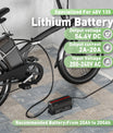NOEIFEVO 54.6V 2-20A מטען סוללות ליתיום עבור סוללת ליתיום-יון-ליפו 48V 13S, תצוגת LCD, זרם ניתן לכוונון, מטען עבור אופני חשמל, קורקינט, אופנוע חשמלי