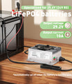 NOEIFEVO 29,2 V 10A Carregador de bateria LiFePO4 à prova d'água para 25,6 V (24 V) 8S LiFePO4 bateria 