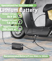 NOEIFEVO 84V 20A Lithium-batterilader til 74V 20S Lithium-Li-Ion-Lipo-batteri, LCD-skærm, justerbar strøm, lader til E-bike, scooter, elektrisk motorcykel