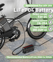 NOEIFEVO 73V 20A Nabíjačka batérií Lithium-LiFePO4 pre batérie LiFePO4 60V 64V 20S, s LCD displejom, nastaviteľný prúd, nabíjačka pre trollingové motory, člny a karavany