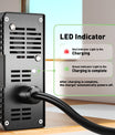 NOEIFEVO 71.4V 5A Lithium-batterilader til 17S 60V 62.9V Lithium-batteri, med køleventilator, automatisk afbrydelse.