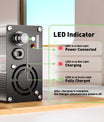 NOEIFEVO 71.4V 6A Caricabatterie al Litio per Batteria 17S 62.9V, Display LED, Involucro in Alluminio, Ventola