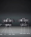 180W 8-Arm-Beam-Partylicht Bühnenbeleuchtung, 4-in-1 RGBW LED-Effektleuchte DMX512 für DJ, Disco-Party, KTV, Konzert, Nachtclub