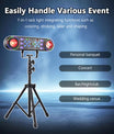 80W DJ-Partylicht mit Multi-Effekt, RG-Laser, UV- und Magic-Ball-Wash-Funktion, DMX512 (29 Kanäle), inklusive Stativ und Tragetasche für Hochzeiten, Bars und KTV