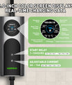 NOEIFEVO CY01 Type 2 Ladekabel Schuko 220V, 3,7kW Mobil Wallbox med APP, 6-16A 1-faset Ladekabel til Alle Elbiler (IEC 62196-2) & PHEVS