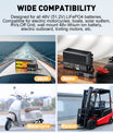 NOEIFEVO 58,4 V 10 A LiFePO4 Ładowarka akumulatorów do akumulatorów litowo-jonowych 51,2 V (48 V) 16S do wózków golfowych, kamperów i silników elektrycznych do wędkowania