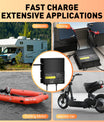 NOEIFEVO 12V 20A 2-bank (10A/bank) universele acculader, 12V waterdichte LiFePO4-lithium-loodzuur lader voor camper, boot, motorfiets, grasmaaier, trollmotor en loodzuuraccu