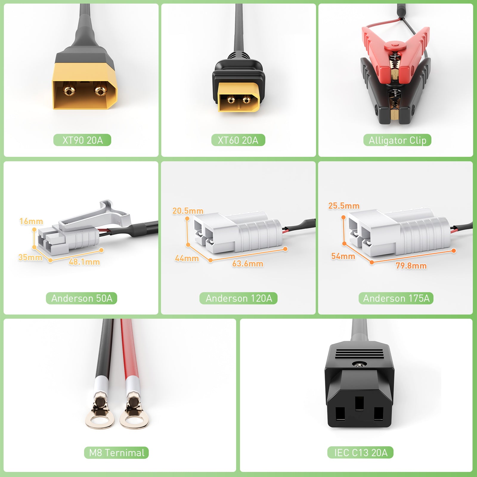NOEIFEVO 48V 2A-20A Strøm Justerbart Batterioplader til Blysyre Batterier, AGM, Gel, Golfvogn Batterioplader, LED-Display