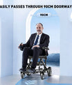 Elektrický invalidní vozík – 13.6kg, 300W motor, odnímatelný lithiumový akumulátor, elektromagnetická brzda, nosnost 100kg, lehký elektrický skládací vozík ideální pro cestování & každodenní použití