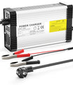 Caricabatterie al litio NOEIFEVO 12.6V 20A per 3S 11.1V 12V batteria al litio, con ventilatore di raffreddamento e spegnimento automatico.