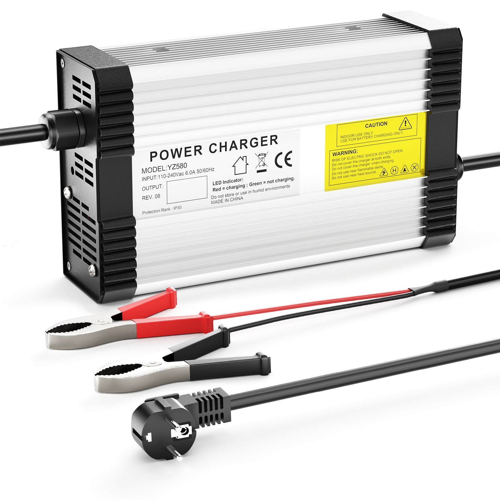 NOEIFEVO 96.6V 4A lithium batterioplader til 23S 84V 85.1V lithium batteri, med køleblæser, automatisk nedlukning.