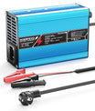 NOEIFEVO 16.8V 10A lithiumová nabíječka pro 4S 14.8V Li-Ion Lipo baterie, chladicí ventilátor, automatické vypnutí（BLUE）