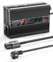 NOEIFEVO 50.4V 2.5A Lithiumová nabíječka pro 12S 44.4V Li-Ion Lipo baterie, s LCD displejem, chladicím ventilátorem, automatickým vypnutím