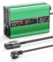 NOEIFEVO 12.6V 10A מטען ליתיום עבור סוללות Li-Ion Lipo 3S 11.1V, מאוורר קירור, כיבוי אוטומטי (ירוק)