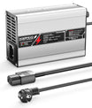 NOEIFEVO Caricabatterie al Litio 42V  2A 3A 3.5A 4A per Batterie Li-Ion Lipo 10S 37V, Ventola di Raffreddamento, Spegnimento Automatico