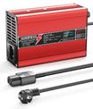 NOEIFEVO 24V 25,6 V 10 A Lithium LiFePO4 batterioplader, opladespænding 29,2 V, med ventilator, aluminiumshus, LCD-skærm