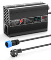 NOEIFEVO מטען ליתיום 29.2V 10A עבור סוללת Li-Ionen Lipo 7S 25.9V, מטען לאופניים חשמליים, תצוגת LED, גוף אלומיניום, מאוורר