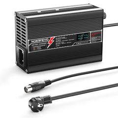 Caricabatterie al litio NOEIFEVO 71.4V 4A per batteria Li-Ion Lipo 17S 62.9V, caricabatterie per bici elettrica e monopattino, display LED, custodia in alluminio