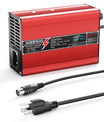 NOEIFEVO 58.8V 2A 2.5A 3A Litiumladdare för 14S 51.8V Li-Ion Lipo-batterier, med LCD-display, kylfläkt, automatisk avstängning(RED)