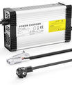 Carregador de Bateria de Lítio NOEIFEVO 4.2V 20A para Bateria de Lítio 1S 3.7V, com Ventilador de Resfriamento e Desligamento Automático.