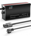 NOEIFEVO 54.6V 2-20A מטען סוללות ליתיום עבור סוללת ליתיום-יון-ליפו 48V 13S, תצוגת LCD, זרם ניתן לכוונון, מטען עבור אופני חשמל, קורקינט, אופנוע חשמלי