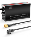 NOEIFEVO 58.4V 2-20A Lithium-LiFePO4-oplader til 51.2V 16S LiFePO4-batteri, LCD-skærm, justerbar strøm, oplader til golfvogne, trollingmotor, båd og campingvogne