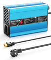 NOEIFEVO 25.2V 2A 3A 4A 5A  מטען ליתיום עבור סוללות Li-Ion Lipo 6S 22.2V, מאוורר קירור, כיבוי אוטומטי (כחול)
