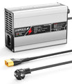 NOEIFEVO 29.4V 2A 3A 4A 5A Cargador de Litio para baterías Li-Ion Lipo 7S 25.9V, con ventilador de refrigeración, apagado automático.