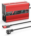 NOEIFEVO 12,6V 10A Carregador de Lítio para Baterias 3S 11,1V Li-Ion Lipo, Ventilador de Resfriamento, Desligamento Automático (Vermelho)