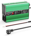 NOEIFEVO 33.6V 2A 3A 4A 5A Lithium-Laddare för 8S 29.6V Li-Ion Lipo-Batterier, Kylfläkt, Automatisk Avstängning (GRÖN)