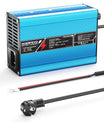 NOEIFEVO 54.6V 2A 2.5A 3A lithiumová nabíječka pro 13S 48.1V Li-Ion Lipo baterie, chladicí ventilátor, automatické vypnutí（BLUE）