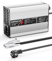 NOEIFEVO 46.2V 2A 3A 3.5A 4A Caricabatterie al litio per batterie 11S 40.7V Li-Ion Lipo, con ventola di raffreddamento, spegnimento automatico