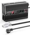 NOEIFEVO 14.6V 7A Carregador de Bateria LiFePO4 para Bateria 4S 12V 12.8V LiFePO4, com Display LCD, Ventilador de Resfriamento, Desligamento Automático