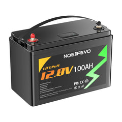 NOEIFEVO N100 12V 100AH Litio Hierro Fosfato Batería LiFePO4 Con 100A BMS