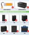 NOEIFEVO 1-25A corrente 12V-84V tensão ajustável carregador de lítio universal para 11.1V 12V 24V 36V 48V 60V 72V bateria de iões de lítio/lítio/LiFePO4