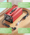NOEIFEVO 67.2V 25A Lithium-batterioplader til 59.2V (60V) 16S Lithium-Li-ion-Lipo-batteri, LCD-display, justerbar strøm, oplader til el-cykel, scooter, elektrisk motorcykel