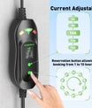 NOEIFEVO Master Traveller EV Wallbox 11kW mit Tesla Unlock-Taste, Mobile Ladestation 3-Phasen 400V (6-16A einstellbar), 5m/10m Type 2 Ladekabel mit EU-Reiseadapter (CEE32/CEE16A/Schuko/Type2 Stecker).
