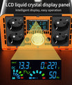 Inverter 5000W till 12000W ren sinusvågsspänningsomvandlare, 12V/24V/48V/60V/72V/96V till 230V, med LCD-spänningsdisplay