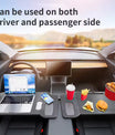 Přenosný stůl pro Tesla Model 3 / Y / S – stolek na volant pro notebook, skládací přední stůl pro práci a jídlo (77,5 × 30 cm)