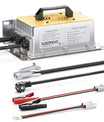 NOEIFEVO Carregador de bateria 58.4V 30A LiFePO4 para bateria 51.2V(48V) 16S LiFePO4, à prova de água, 0V BMS activado