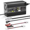 Caricabatterie Noeifevo 14,6V 20A LiFePO4 per batteria al litio LiFePO4 12V / 12,8V, attivazione BMS a 0V, spegnimento automatico, custodia in lega di alluminio