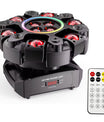 150W 6ramenný RGBW Beam Moving Head s halo efektem, scénické světlo, DMX512, mřížkový paprsek a stroboskopický efekt, vhodné pro DJ párty, narozeninové oslavy, profesionální pódiové osvětlení, osvětlení barů a KTV