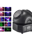 36W mini światło dyskotekowe, RGBW LED oświetlenie imprezowe, podwójny reflektor z ruchomą głową, sprzęt DJ DMX512, stroboskopowy efekt sceniczny do klubu nocnego, baru i show
